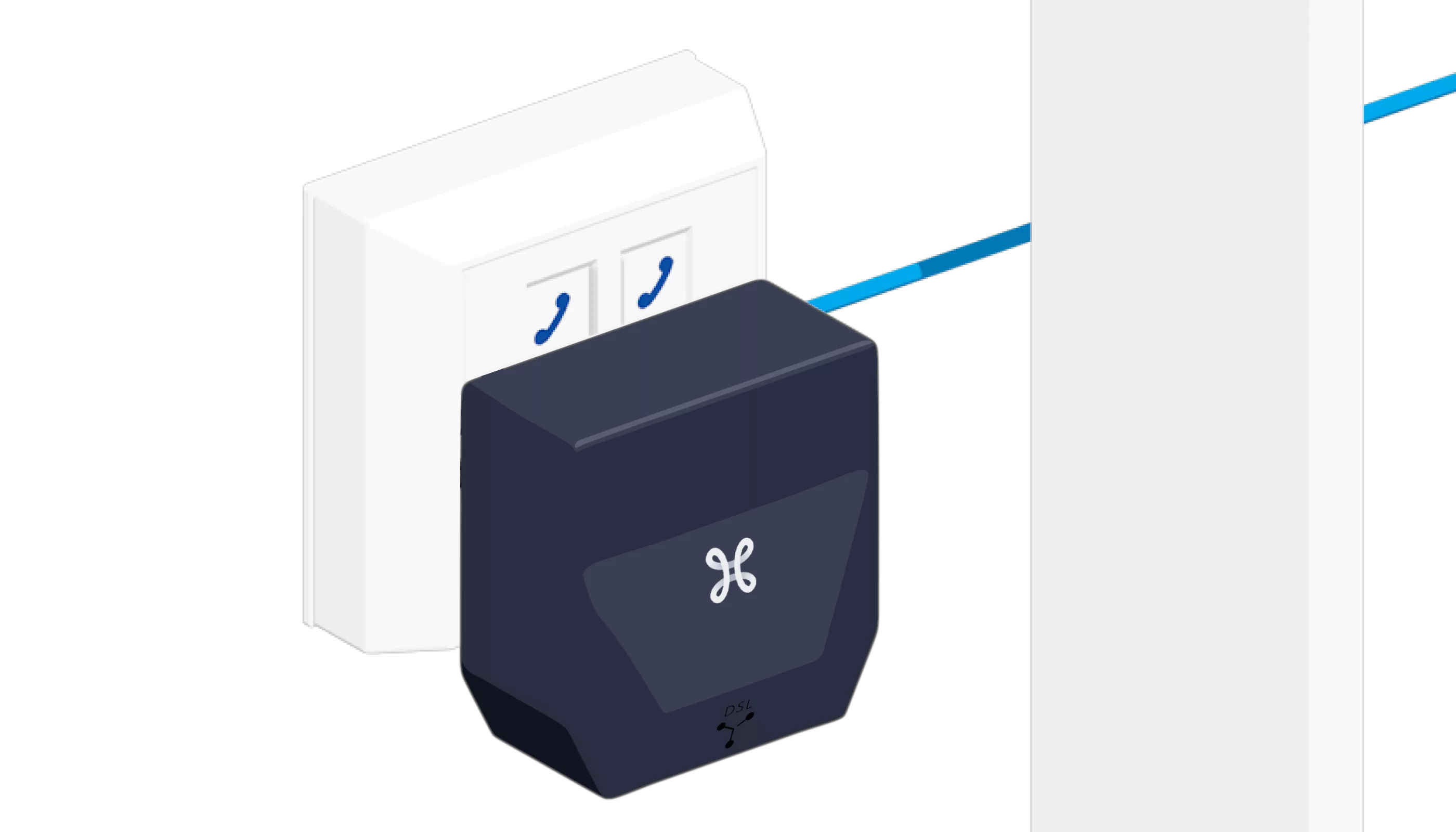 VDSL2 Internet Box step 3 1 other room ethernet filter